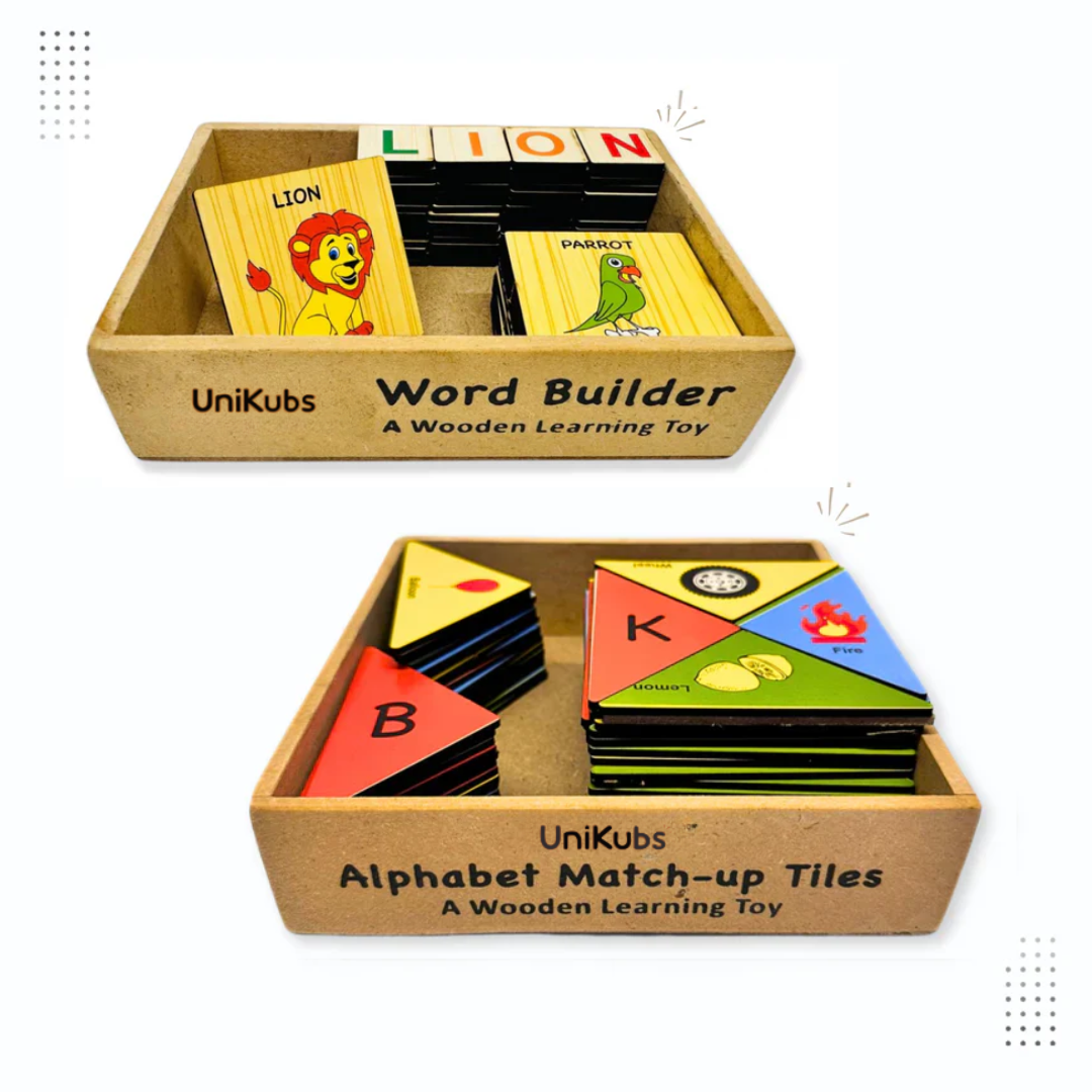ABC Tiles & Word Builder Puzzle Set