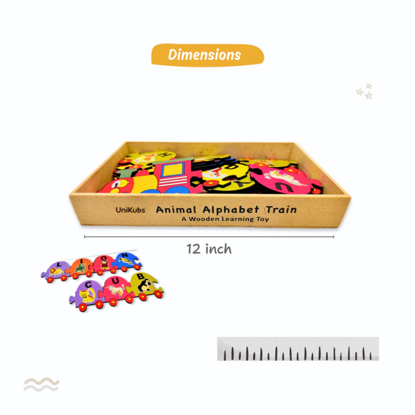 Animals Alphabet Train Puzzle – A to Z Learning Adventure! 🚂