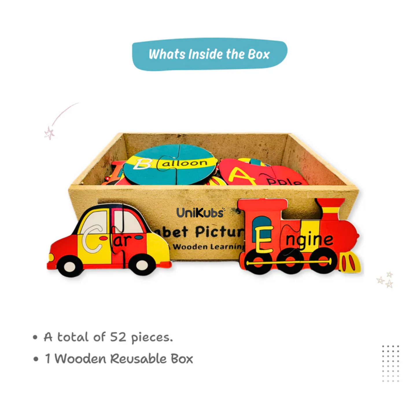 🧩Fun & Educational Wooden Alphabet Puzzle – Learn While You Play!