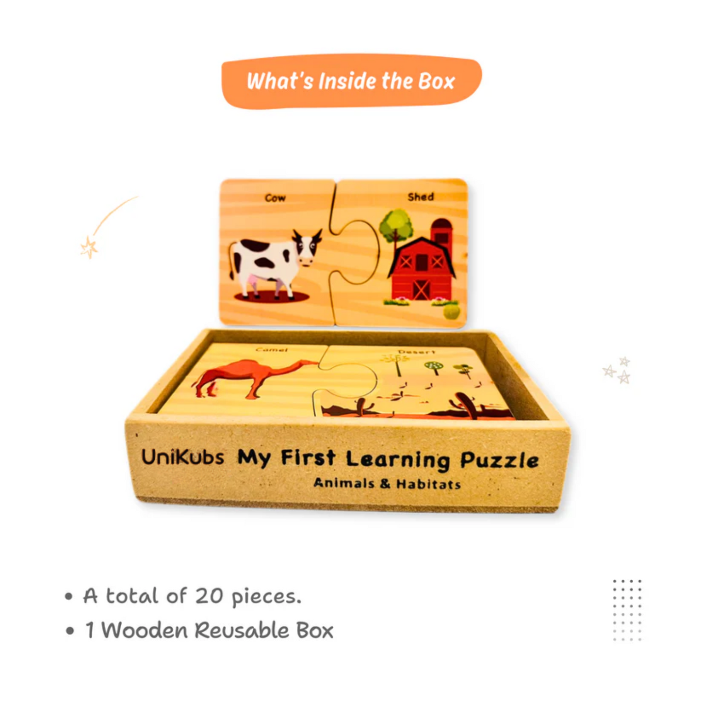Alphabet & Animal Homes 2-Piece Puzzle Combo