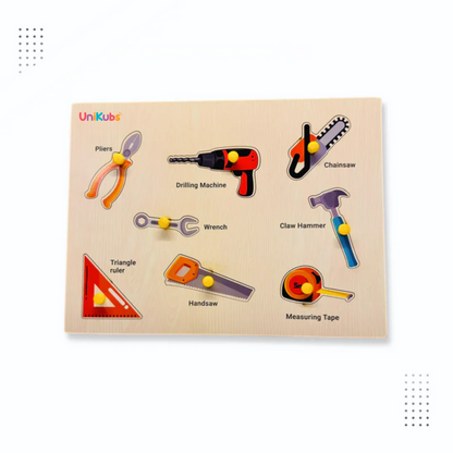 Wooden Tools Puzzle Tray