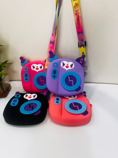 Silicone Sling Bag for Kids – Soft, Waterproof & Lightweight Crossbody Bag in Multiple Colors
