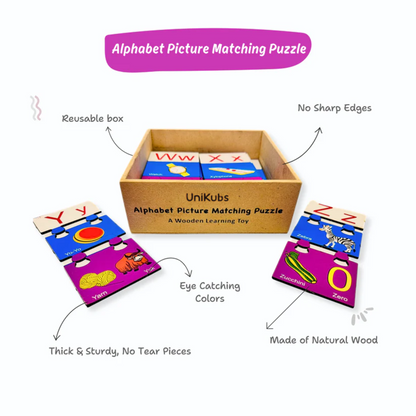 Alphabet Matching Puzzle – Match Letters with Pictures!